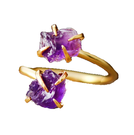 The “Celestial Dance” twin stones ring