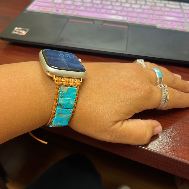 Bracelet pour Apple Watch en Turquoise Natif
