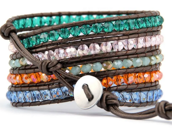 “Crystal of Clarity” Protective Wrap Bracelet