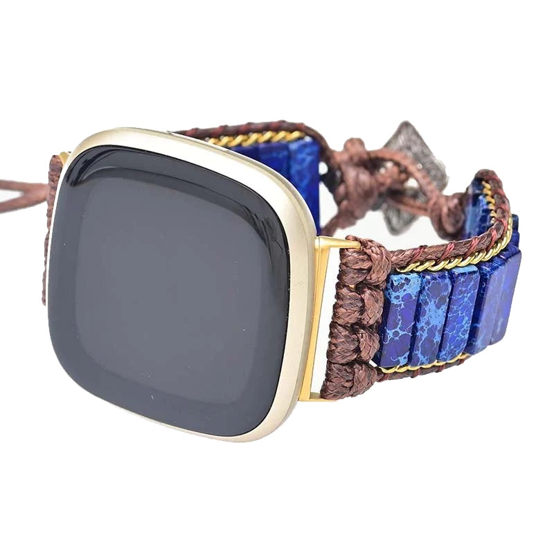 Azure Lapis Lazuli Watch Band for Fitbit Versa 3 / Sense