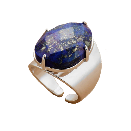 Bague de Sagesse en Lapis Lazuli : Un Gardien de l&#39;Harmonie Émotionnelle et de l&#39;Équilibre Intérieur