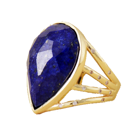 Lapis Lazuli Protection Ring For Emotional Harmony and Inner Wisdom