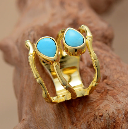 Ring with Turquoise Stones: Inner Harmony and Radiant Confidence