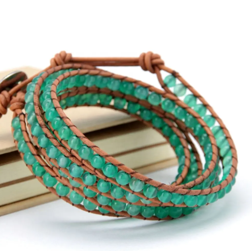 “Green Jade Shard” Lucky Bracelet