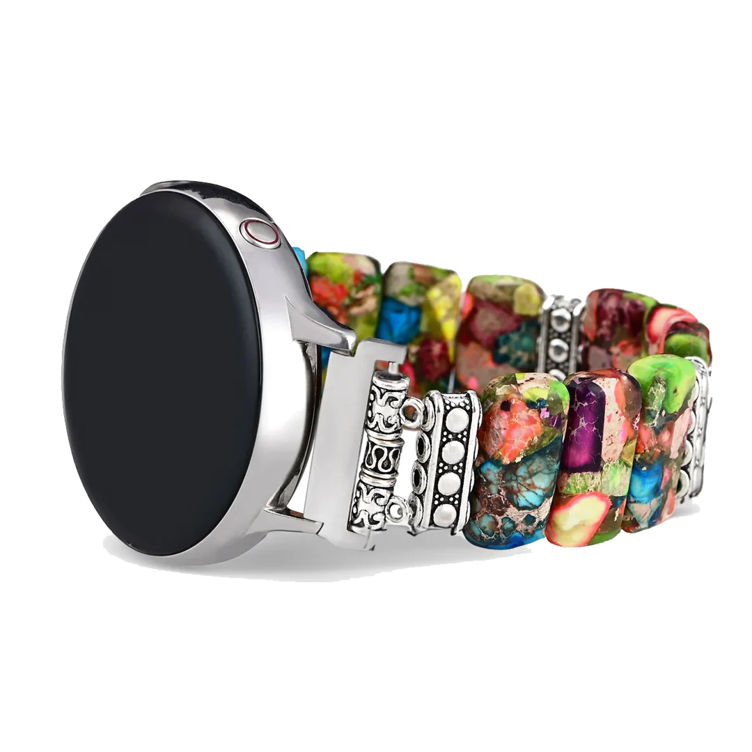Chic Floral Stretch Bracelet for Samsung Galaxy Watch or Garmin