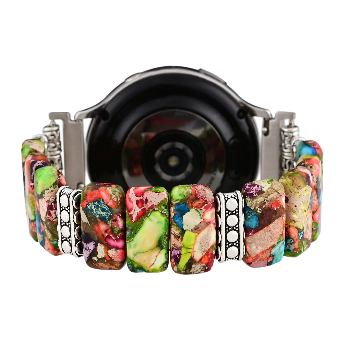 Bracelet Extensible Chic Floral pour Samsung Galaxy Watch ou Garmin