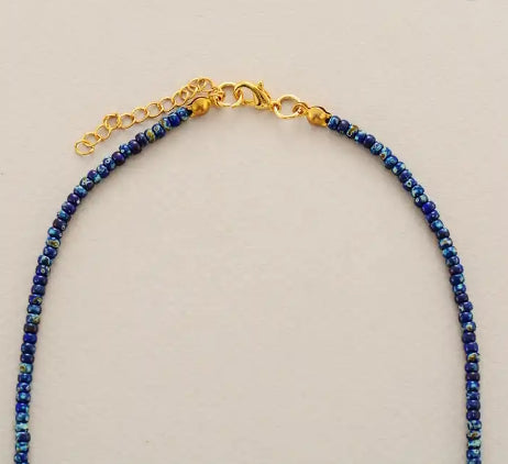 Collier Apaisant en Lapis Lazuli: Sagesse Profonde et Élégance