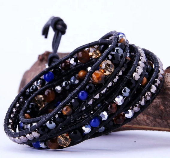 Celestial Clarity Wrap Bracelet “Celestial Crystal”