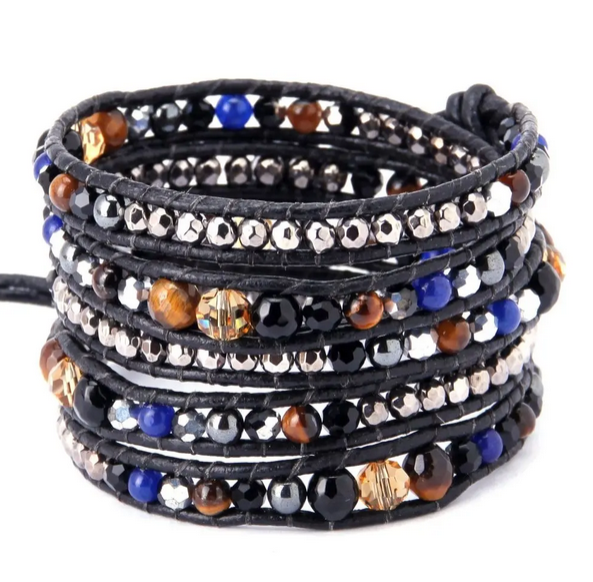 Celestial Clarity Wrap Bracelet “Celestial Crystal”