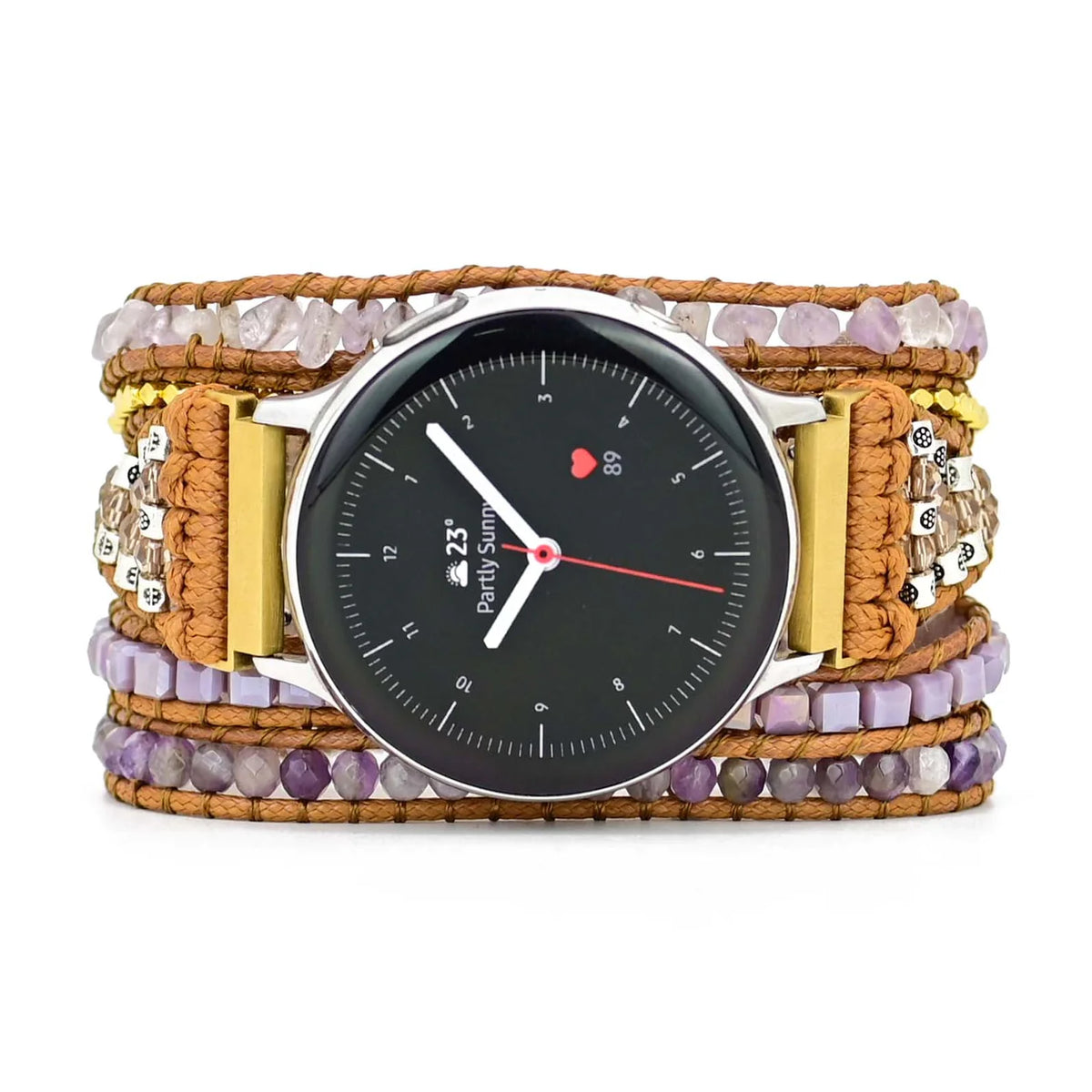 Imperial Amethyst Watch Strap for Samsung Galaxy or Garmin