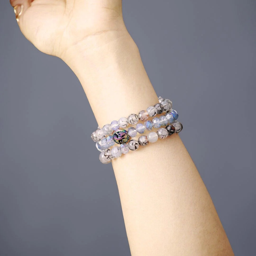 Crystal Labradorite Stretch Bracelet for Apple Watch