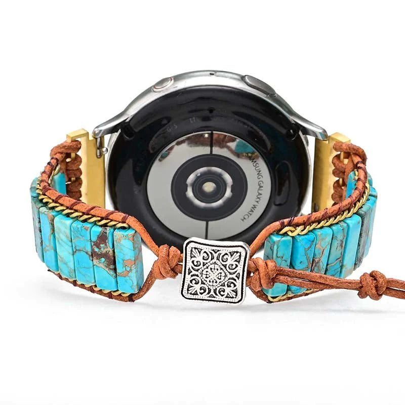 Native Turquoise Watch Strap for Samsung Galaxy or Garmin