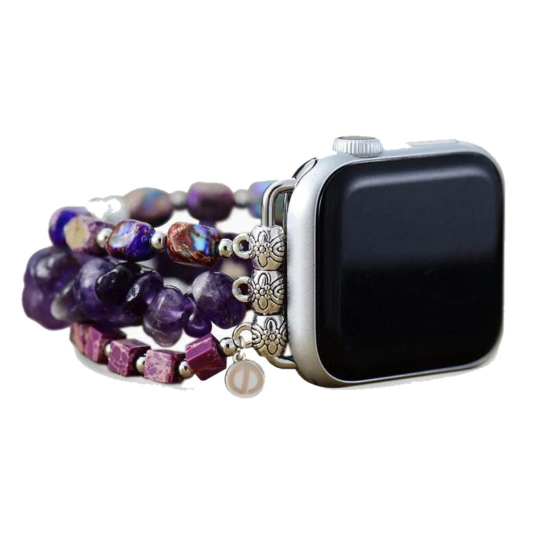 Royal Amethyst Stretch Bracelet for Apple Watch