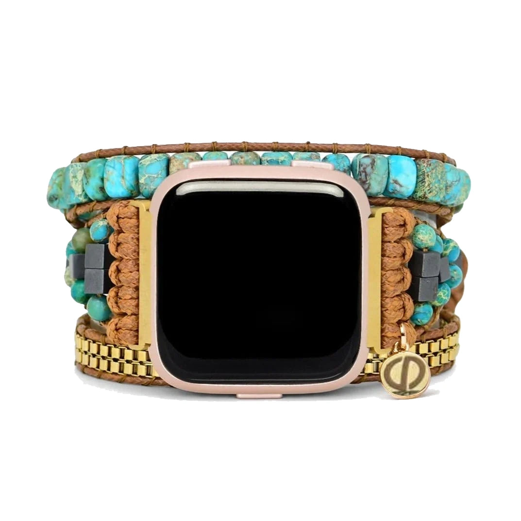 Bracelet de Montre Énergie Apaisante Turquoise pour Fitbit Versa 2